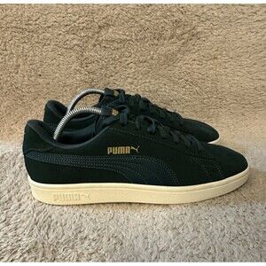 Puma Mens Smash V2 Shoes Sneakers 364989-01 Green White Suede Mens Size 8.5